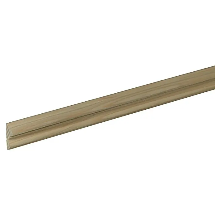 Profilleiste SF292 - 240 x 1,1 x 2,9 cm, Fichte/Kiefer - Holzleiste mit einer abgerundeten Kante, ideal für den Innenausbau oder zur dekorativen Gestaltung von Möbeln und Wänden.