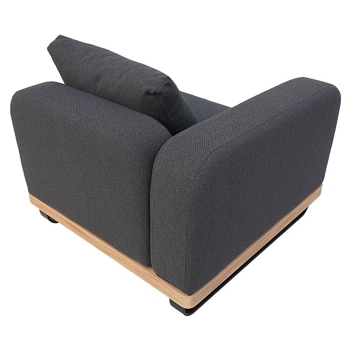 Sunfun Conjunto de muebles Cintia (6 pzs., Aluminio/Poliéster, Antracita) | BAUHAUS
