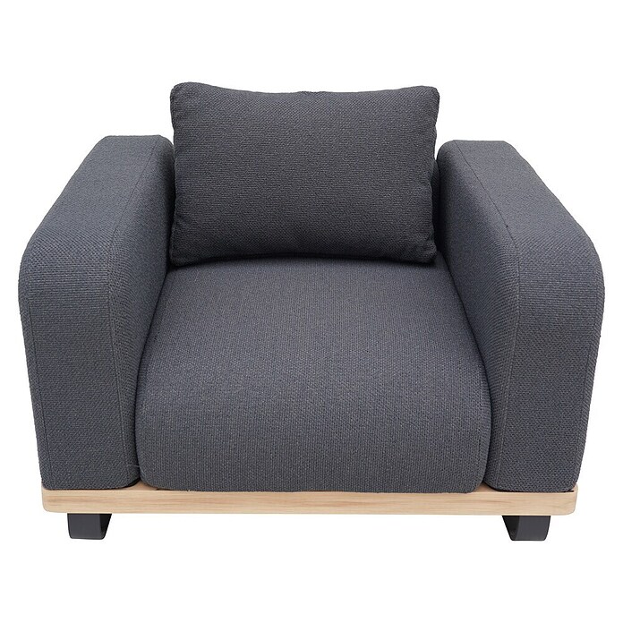 Sunfun Conjunto de muebles Cintia (6 pzs., Aluminio/Poliéster, Antracita) | BAUHAUS
