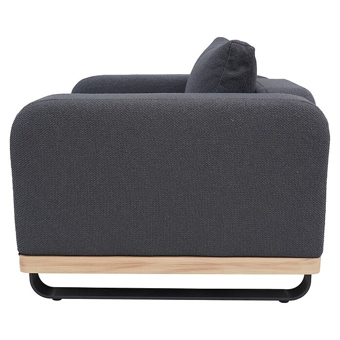 Sunfun Conjunto de muebles Cintia (6 pzs., Aluminio/Poliéster, Antracita) | BAUHAUS
