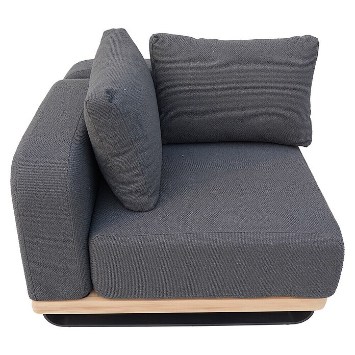 Sunfun Conjunto de muebles Cintia (6 pzs., Aluminio/Poliéster, Antracita) | BAUHAUS