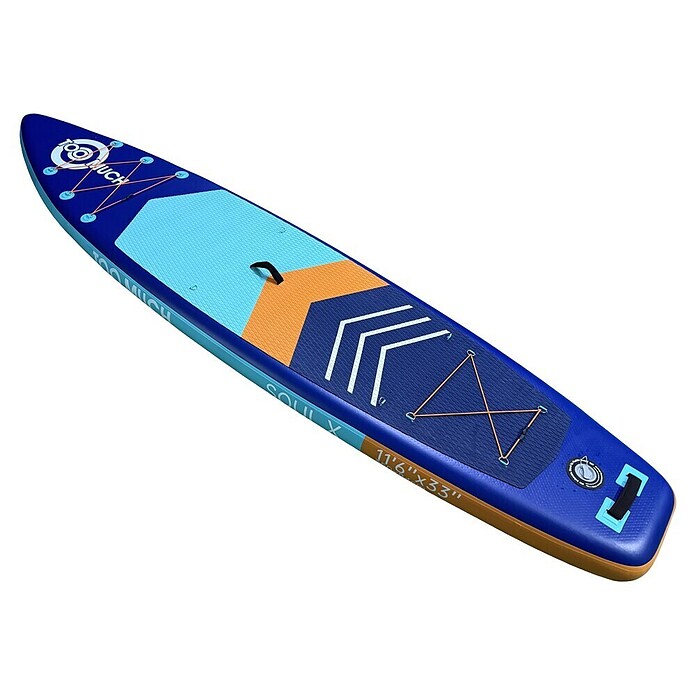 SUP-Board-Set Too Much Soul X (L x B x H: 350 x 84 x 15 cm, Tragkraft: 180 kg, Türkis, Grau) | BAUHAUS