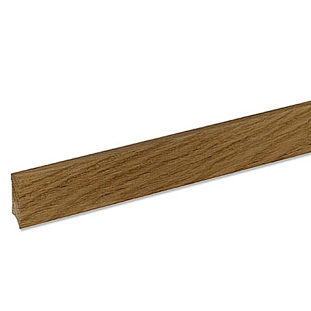 Sockelleiste (240 cm x 12 mm x 40 mm, Eiche, Lackiert)