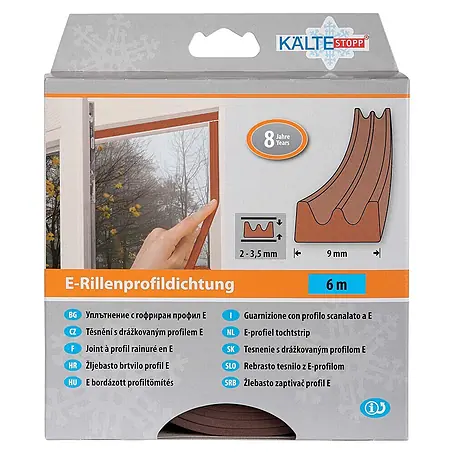 KÄLTESTOPP  E-Rillenprofildichtung