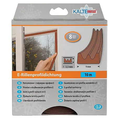 KÄLTESTOPP  E-Rillenprofildichtung