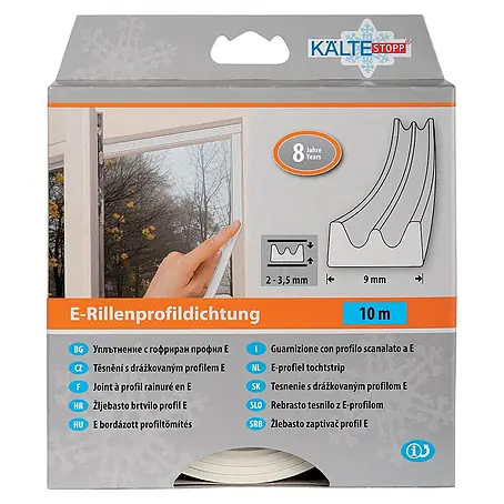 KÄLTESTOPP  E-Rillenprofildichtung