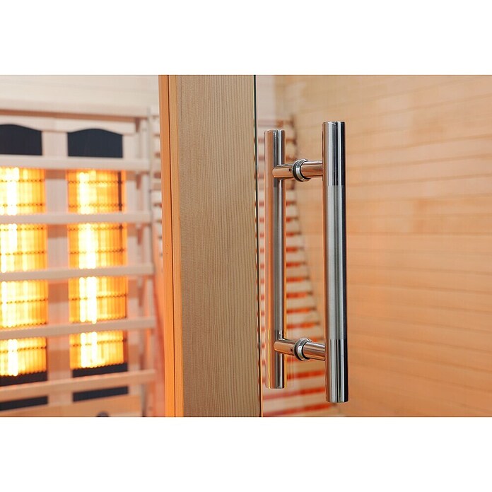 Sanotechnik Infrarotkabine Oslo (L x B x H: 150 x 150 x 200 cm, 2,625 W, 8 Infrarotstrahler) | BAUHAUS