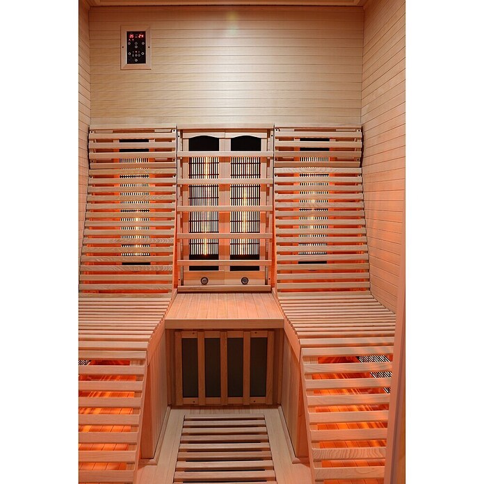 Sanotechnik Infrarotkabine Oslo (L x B x H: 150 x 150 x 200 cm, 2,625 W, 8 Infrarotstrahler) | BAUHAUS