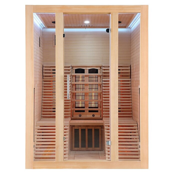 Sanotechnik Infrarotkabine Oslo (L x B x H: 150 x 150 x 200 cm, 2,625 W, 8 Infrarotstrahler) | BAUHAUS