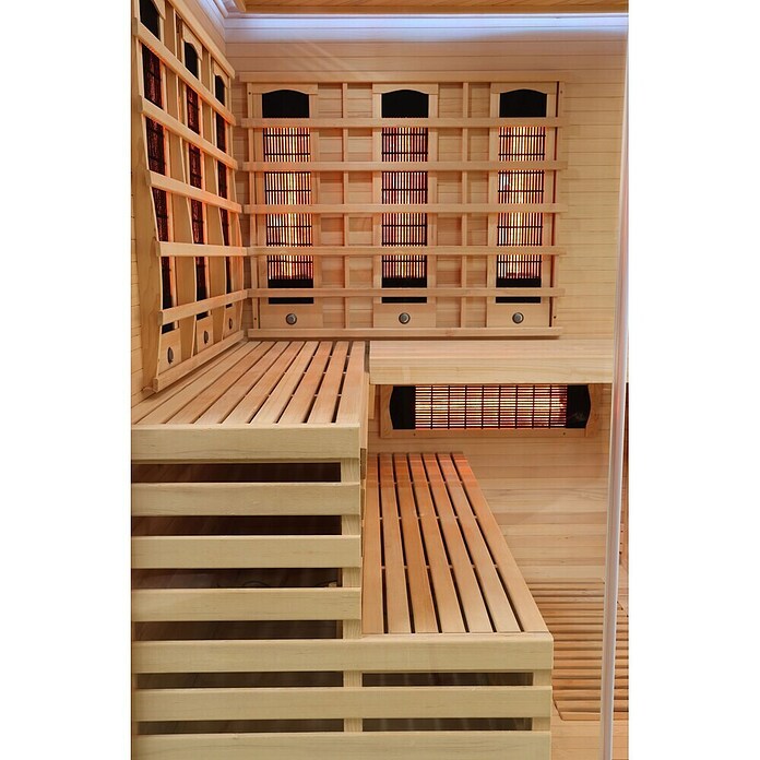 Sanotechnik Infrarotkabine Deluxe (L x B x H: 150 x 150 x 200 cm, 8 Infrarotstrahler) | BAUHAUS
