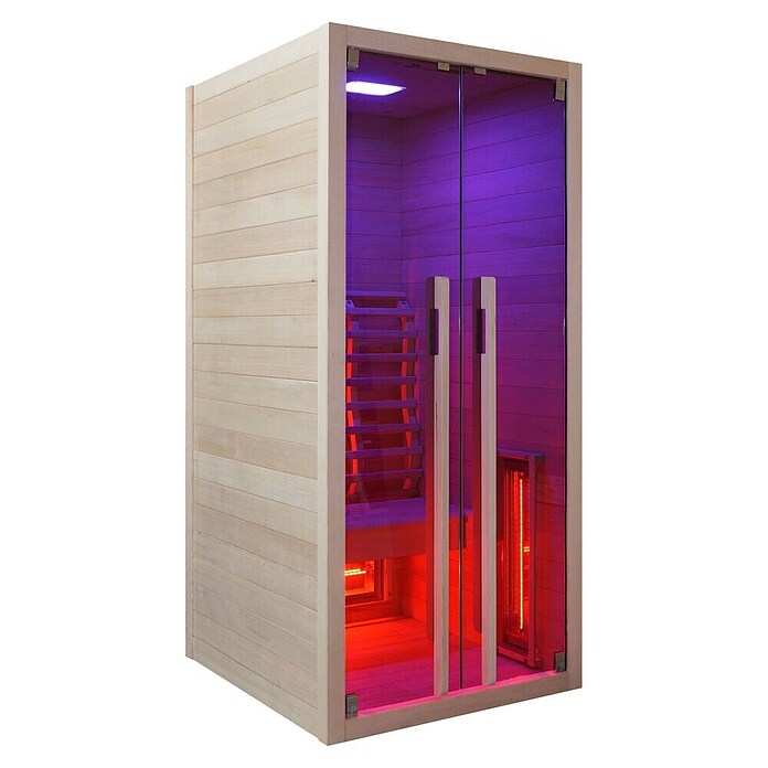 Sanotechnik Infrarotkabine Ruby 1 (L x B x H: 100 x 90 x 195 cm, 1 550 W) | BAUHAUS