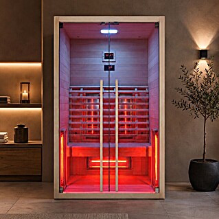 Sanotechnik Infrarotkabine Ruby 2 (L x B x H: 120 x 100 x 195 cm, 2 200 W, 5 Infrarotstrahler)