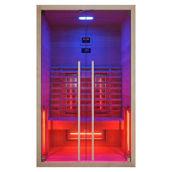Sanotechnik Infrarotkabine Ruby 2 (L x B x H: 120 x 100 x 195 cm, 2 200 W, 5 Infrarotstrahler) | BAUHAUS