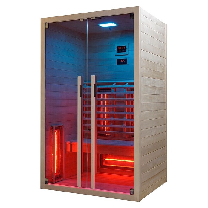 Sanotechnik Infrarotkabine Ruby 2 (L x B x H: 120 x 100 x 195 cm, 2 200 W, 5 Infrarotstrahler) | BAUHAUS