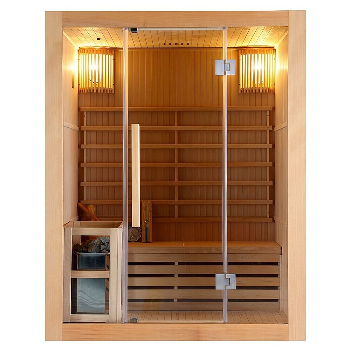 Sanotechnik Massivholzsauna Riga (L x B x H: 120 x 150 x 190 cm, 4,6 kW) | BAUHAUS