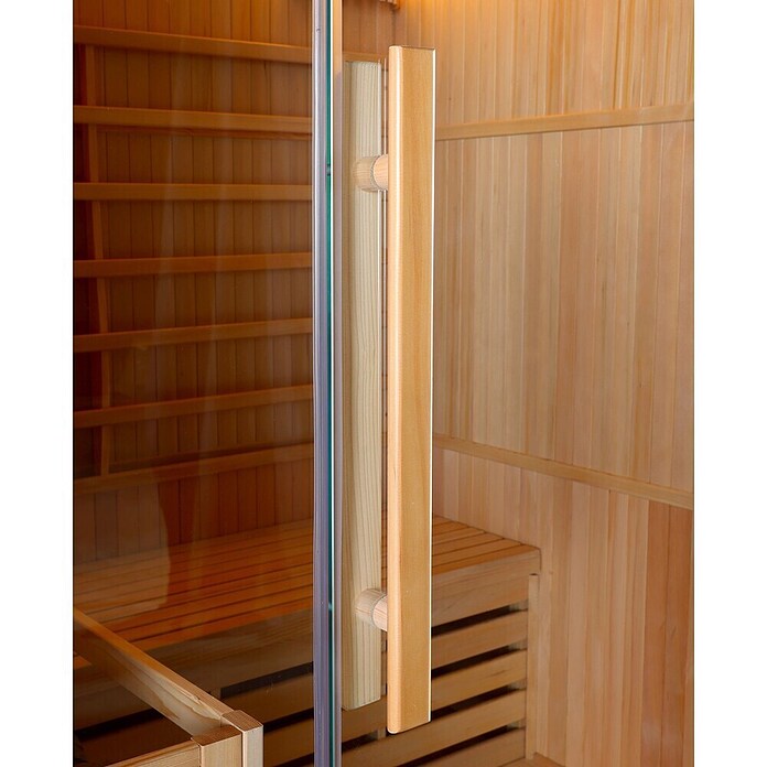 Sanotechnik Massivholzsauna Riga (L x B x H: 120 x 150 x 190 cm, 4,6 kW) | BAUHAUS