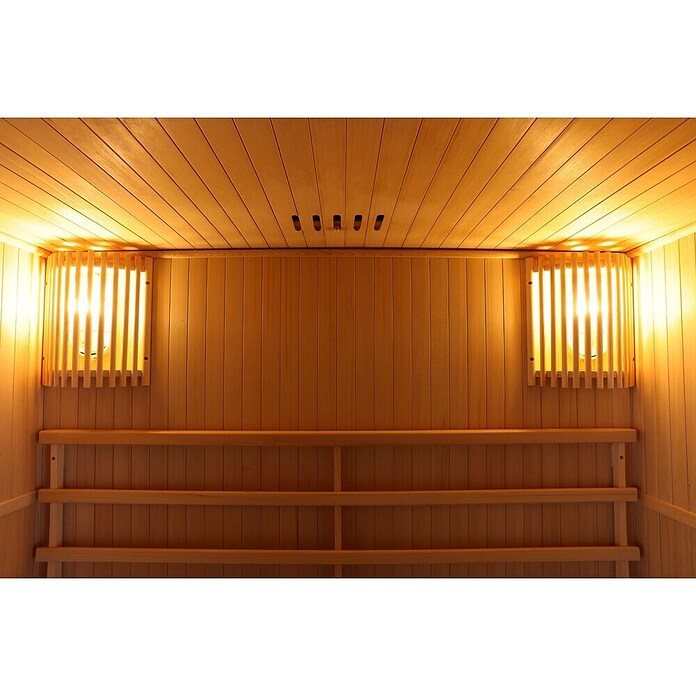 Sanotechnik Massivholzsauna Riga (L x B x H: 120 x 150 x 190 cm, 4,6 kW) | BAUHAUS
