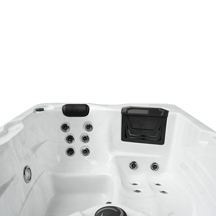 Außen-Whirlpool Diablo (210 x 160 x 80 cm, Schwarz/Weiß, Max. Personenzahl: 3) | BAUHAUS