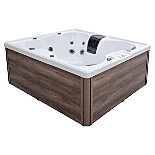 Sanotechnik Whirlpool Catania (L x B x H: 210 x 180 x 82 cm, Max. Personenzahl: 5, Sterling Silver)