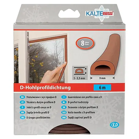 KÄLTESTOPP  D-Hohlprofildichtung