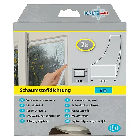 KÄLTESTOPP  Schaumstoffdichtung