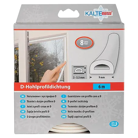 KÄLTESTOPP  D-Hohlprofildichtung