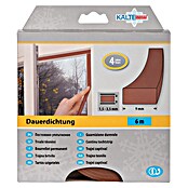 KÄLTESTOPP Dauerdichtung (Braun, 6 m x 9 mm x 4 mm, Spaltenbreiten 1,5 - 3,5 mm)