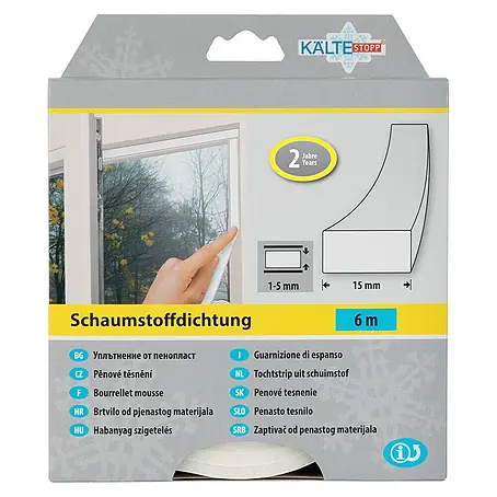 KÄLTESTOPP  Schaumstoffdichtung