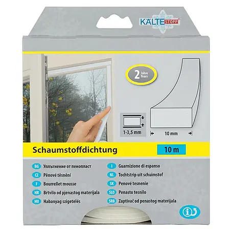 KÄLTESTOPP  Schaumstoffdichtung