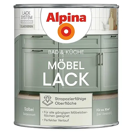 Alpina  Buntlack Möbellack für Bad & Küche
