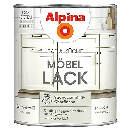 Alpina  Buntlack Möbellack für Bad & Küche