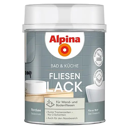 Alpina  Buntlack Fliesenlack für Bad & Küche