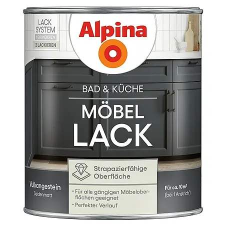 Alpina  Buntlack Möbellack für Bad & Küche