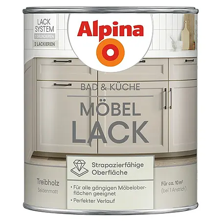 Alpina  Buntlack Möbellack für Bad & Küche