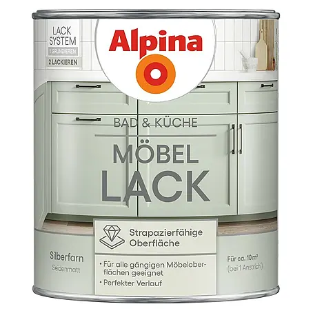 Alpina  Buntlack Möbellack für Bad & Küche