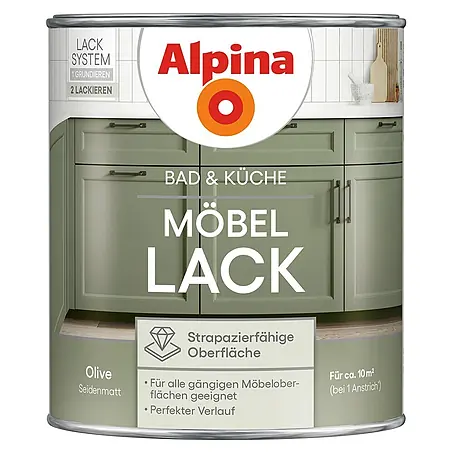 Alpina  Buntlack Möbellack für Bad & Küche