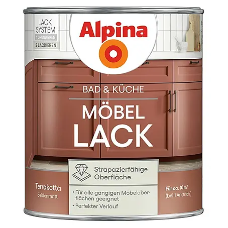 Alpina  Buntlack Möbellack für Bad & Küche