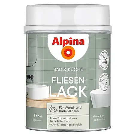 Alpina  Buntlack Fliesenlack für Bad & Küche