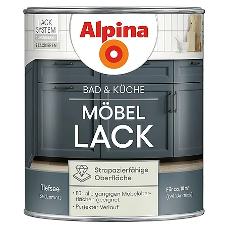Alpina  Buntlack Möbellack für Bad & Küche