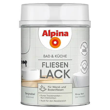 Alpina  Buntlack Fliesenlack für Bad & Küche