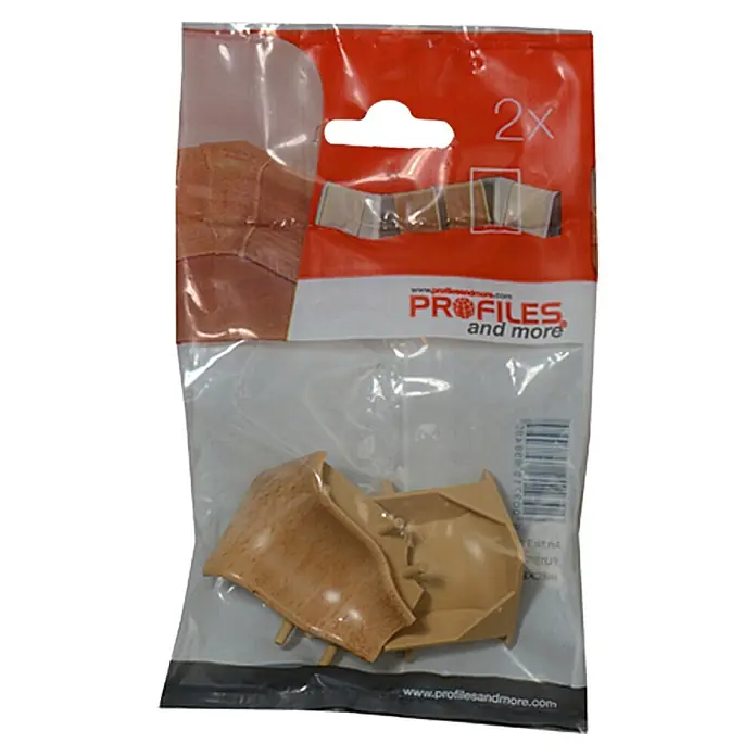 Profiles and more Innenecke SU18/FU18 - Buche gedämpft, 2 Stk. - Eine Packung mit zwei Profilen und mehr, ideal zum Abdecken von Kanten und Ecken. Die Profile sind in einer klaren Kunststoffverpackung verpackt.