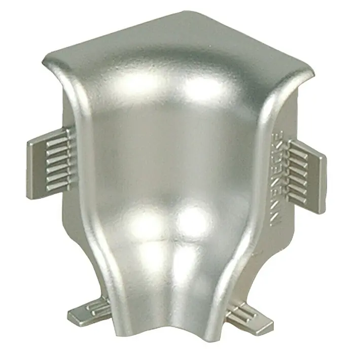 Profiles and more Innenecke SU18/FU18 - Silber, 2 Stk. - Eckverbinder aus Metall, glänzend, für eine saubere und professionelle Eckverbindung von Kabelkanälen. Robuste Ausführung für dauerhaften Halt.