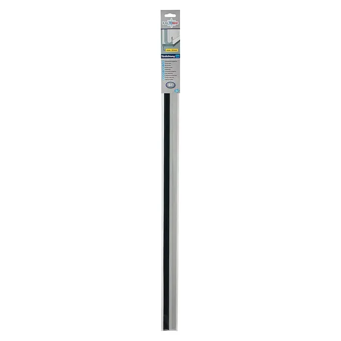 KÄLTESTOPP Türbodendichtung Standard - Grau, 1 m, Geeignet für: Zimmertüren - Weißer und schwarzer Türdichtungsstreifen, 1m lang, für Spalten bis 18mm, zum Abdichten von Türen.