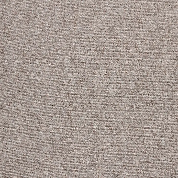 Bricoflor Teppichfliese - Breite: 50 cm, Schlinge, Polypropylen, beige - Weiche, beigefarbene und hellbraun melierte Teppichstruktur.