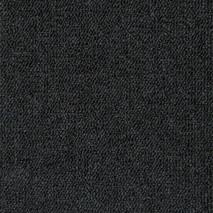 Bricoflor Teppichfliese - Breite: 50 cm, Schlinge, Polypropylen, schwarz - Dunkelgrauer, strukturierter Schlingenflor-Teppich.