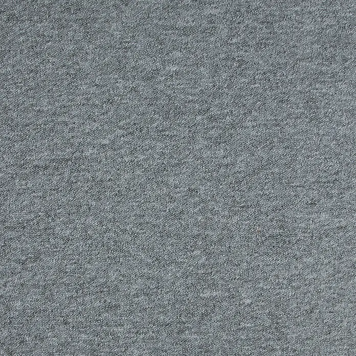 Bricoflor Teppichfliese - Breite: 50 cm, Schlinge, Polypropylen, grau - Melierter grauer Stoff mit subtilen Farbnuancen.