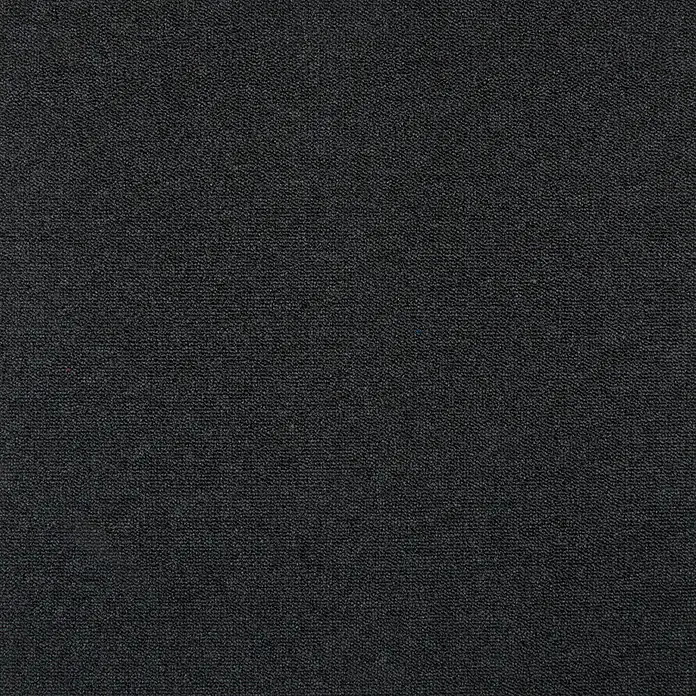 Bricoflor Teppichfliese - Breite: 50 cm, Schlinge, Polypropylen, schwarz - Dunkelgrauer, dicht gewebter Stoff mit feiner Textur.