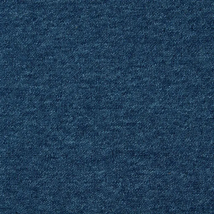 Bricoflor Teppichfliese - Breite: 50 cm, Schlinge, Polypropylen, blau - Strukturierter blauer Teppich mit dichtem Schlingenflor.