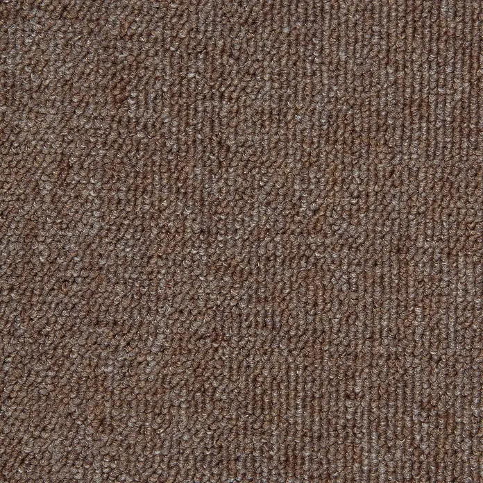 Bricoflor Teppichfliese - Breite: 50 cm, Schlinge, Polypropylen, braun - Brauner Schlingenflorteppich.