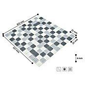 Mosaikfliese Quadrat Crystal Mix CM 4125 (32,7 x 30,2 cm, Grau, Glänzend)